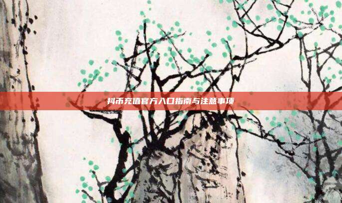 抖币充值官方入口指南与注意事项  第1张