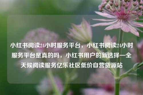 小红书阅读24小时服务平台	，小红书阅读24小时服务平台是真的吗，小红书用户的新选择—全天候阅读服务亿乐社区低价自营货源站  第1张
