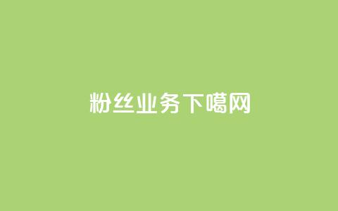 粉丝业务 第1张 粉丝业务 第1张
