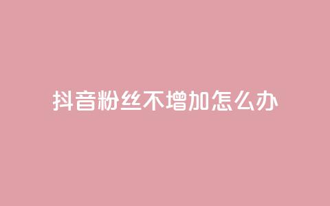 抖音粉丝不增加怎么办 - 抖音粉丝增长停滞该如何应对! 第1张 抖音粉丝不增加怎么办 - 抖音粉丝增长停滞该如何应对! 第1张