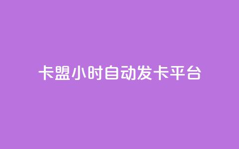 cf卡盟24小时自动发卡平台 - 全天候自动发卡平台cf卡盟助力游戏畅玩!  第1张