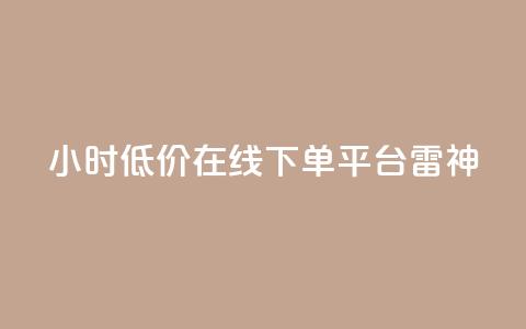 24小时低价在线下单平台雷神,ks业务自助下单货源最低价 - ks自助下单业 qq24小时自助下单全网最低价  第1张
