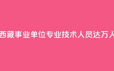 西藏事业单位专业技术人员达11.6万人  第1张