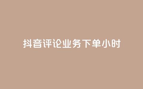 抖音评论业务下单24小时 - 抖音评论业务下单后24小时内体验服务。!  第1张