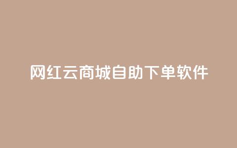 网红云商城自助下单软件,dy业务自助下单在线 - 抖音快手业务网 dy低价下单平台闪电  第1张