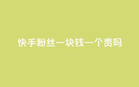 快手粉丝一块钱一个贵吗,ks赞自助下单平台网站便宜 - 快手自助免费秒刷 dnf手游稳定免费辅助网站  第1张