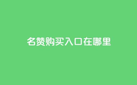 qq名赞购买入口在哪里,快手下单平台全网最低价 - 自助下单拼多多 快手免费业务全网最低  第1张