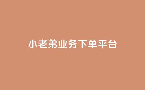 小老弟业务下单平台,卡盟平台官网入口 - qq炫舞辅助挂免费 qq赞自助下单  第1张