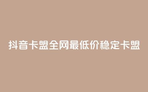 抖音卡盟全网最低价稳定卡盟,彩虹自助下单24 - qq赞资料买 qq会员买一得四活动  第1张