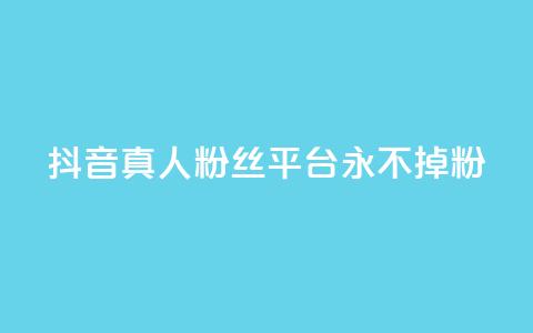 抖音真人粉丝平台 永不掉粉,ks买赞自助下单下载 - qq空间浏览量包括自己吗 刷qq好友网站  第1张