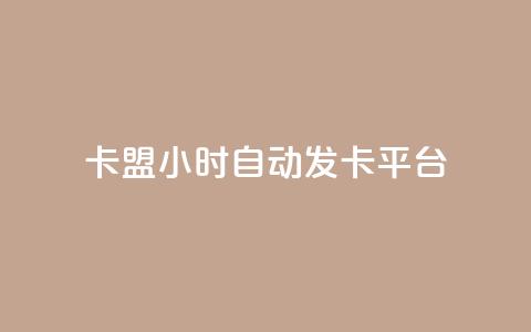 卡盟24小时自动发卡平台,卡盟自助下单24小时平台 - 卡盟24小时下单平台抖音 抖音涨流量网站  第1张