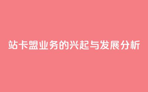 B站卡盟业务的兴起与发展分析  第1张