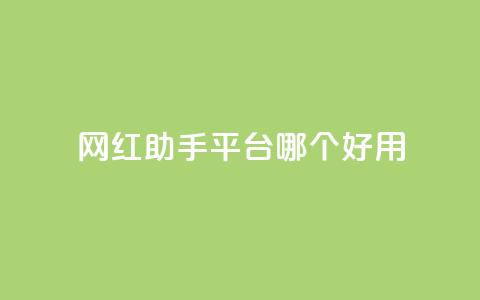 网红助手平台哪个好用,彩虹云自助下单商城 - KS低价真人双击 斗鱼主播人气怎么提高  第1张