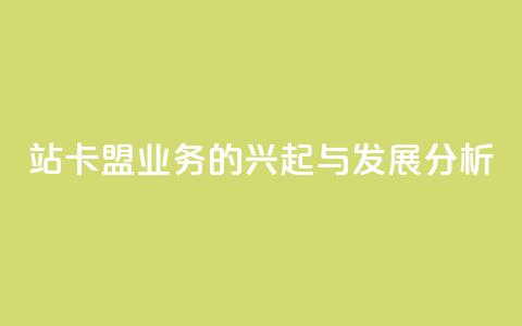 B站卡盟业务的兴起与发展分析 第1张 B站卡盟业务的兴起与发展分析 第1张