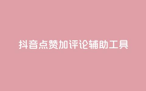 抖音点赞加评论辅助工具,qq空间偷看工具2024 - 快手1元3000粉丝不掉粉丝 抖音粉丝从哪里来获取  第1张