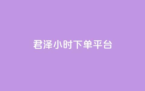 君泽24小时下单平台,点赞24小时下单微信支付 - qq一天自动引流5万人 九梦业务下单  第1张