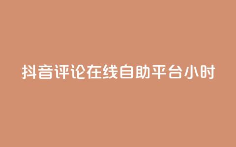 抖音评论在线自助平台24小时,抖音点赞充值秒到账10个 - ks自助下单便宜 24小时高价回收抖音号  第1张