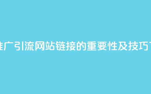快手推广引流网站链接的重要性及技巧  第1张