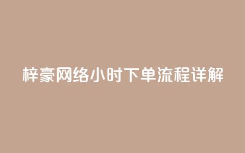 梓豪网络24小时下单流程详解,ks一元自助下单秒到账 - 快手点赞链接入口在哪里 ks单真人粉丝  第1张