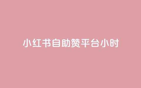 小红书自助赞平台24小时 - 24小时全天候自助赞平台，小红书助力您的SEO优化~  第1张