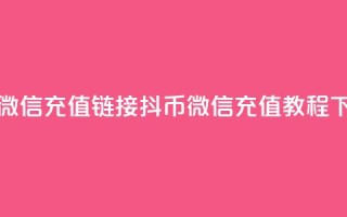 抖币微信充值链接 - 抖币微信充值教程!