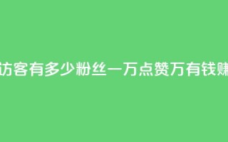 qq空间2万的访客有多少 - 粉丝一万点赞47万有钱赚吗