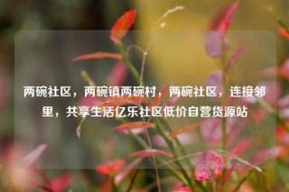 两碗社区，两碗镇两碗村，两碗社区，连接邻里，共享生活亿乐社区低价自营货源站