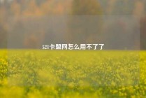521卡盟网怎么用不了了