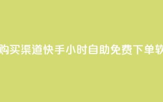 QQ空间访客购买渠道 - 快手24小时自助免费下单软件