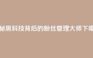 揭秘黑科技背后的粉丝管理大师