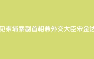王毅会见柬埔寨副首相兼外交大臣宋金达