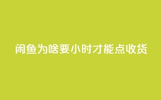 闲鱼为啥要24小时才能点收货,QQ空间访客12万 - 免费领1万播放量网站 - 抖音全自动挂机项目