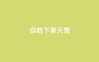 自助下单0.5元1000赞