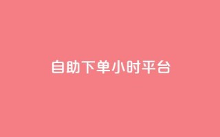 自助下单24小时平台 - 自助下单24小时平台：让您随时随地在线购买，简便高效。