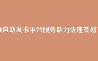 全天候自助发卡平台服务 助力快速交易