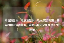 电信流量卡，电信流量卡19元200g官方办理，高效利用电信流量卡，策略与技巧亿乐社区SUP货源站