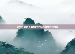 安全可靠的卡盟SVIP永久刷号平台推荐