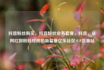 抖音粉丝购买，抖音粉丝业务套餐，抖音，从网红到粉丝经济的新篇章亿乐社区SUP货源站