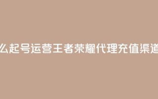 抖音怎么起号运营 - 王者荣耀代理充值渠道