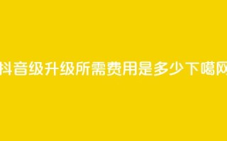 抖音51-52级升级所需费用是多少？