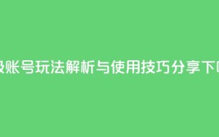 DY高级账号玩法解析与使用技巧分享