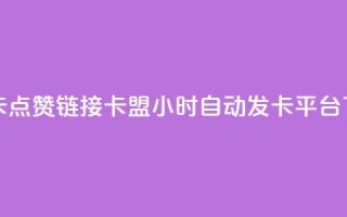 QQ资料卡点赞链接 - pubg卡盟24小时自动发卡平台