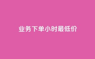 dy业务下单24小时最低价 - 快手粉丝掉1000