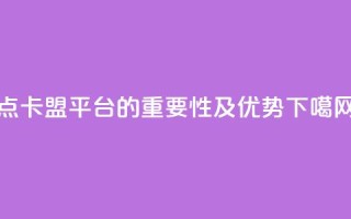 点卡盟平台的重要性及优势