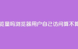 qq浏览自己看也算浏览量吗 - QQ浏览器：用户自己访问算不算浏览量统计？~
