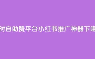 24小时自助赞平台——小红书推广神器