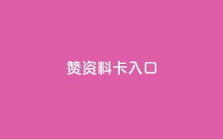 qq赞资料卡入口,QQ卡盟货源批发网 - 王者荣耀主页刷热度网站 - 九梦百货商城自助下单