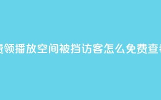 ks业务免费领播放 - qq空间被挡访客怎么免费查看