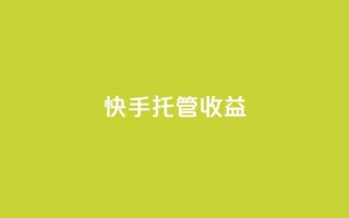 快手托管收益,2元100赞 - 抖音快手点赞app接单软件 - 快手播放量免费1万