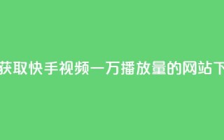 免费获取快手视频一万播放量的网站